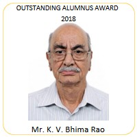 THE OUTSTANDING ALUMNUS AWARD FOR 2018