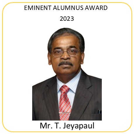 THE EMINENT ALUMNUS AWARD FOR 2023