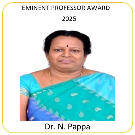 THE EMINENT PROFESSOR AWARD FOR 2025