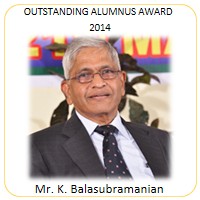 THE OUTSTANDING ALUMNUS AWARD FOR 2014