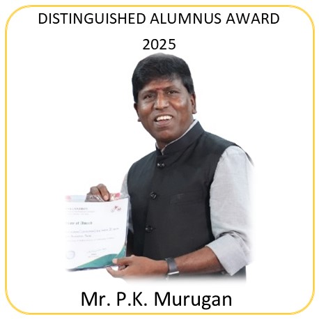 THE DISTINGUISHED ALUMNUS AWARD FOR 2025