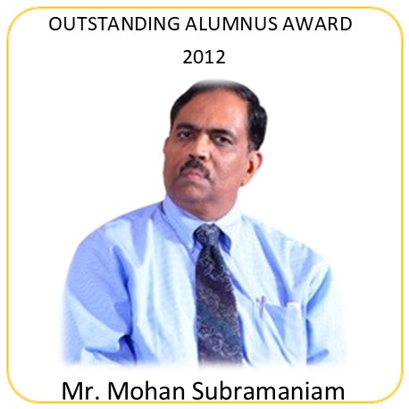 THE OUTSTANDING ALUMNUS AWARD FOR 2012