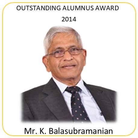 THE OUTSTANDING ALUMNUS AWARD FOR 2014